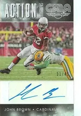 2016 Panini Gala - Action Autographs #AA-JBR - John Brown - Arizona Cardinals