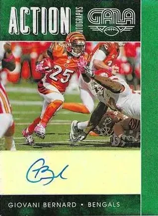2016 Panini Gala - Action Autographs Jade #AA-GBD - Giovani Bernard - Cincinnati Bengals