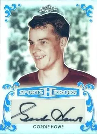 2017 Leaf Metal Sports Heroes - Blue #BA-GH1 - Gordie Howe