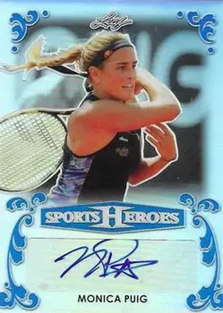 2017 Leaf Metal Sports Heroes - Blue #BA-MP1 - Monica Puig