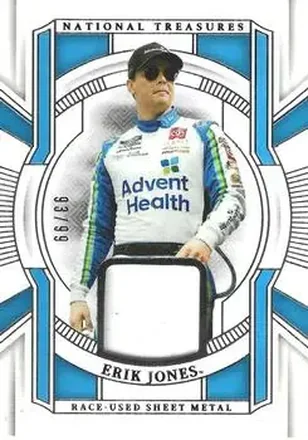2025 Panini National Treasures - Race Used Sheet Metal #RUS-EJS - Erik Jones - Legacy Motor Club