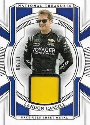 2025 Panini National Treasures - Race Used Sheet Metal #RUS-LCL - Landon Cassill - Kaulig Racing