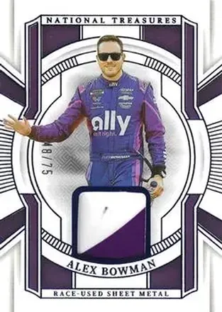 2025 Panini National Treasures - Race Used Sheet Metal Blue #RUS-ABN - Alex Bowman - Hendrick Motorsports