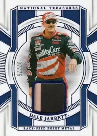 2025 Panini National Treasures - Race Used Sheet Metal Blue #RUS-DJT - Dale Jarrett - Robert Yates Racing