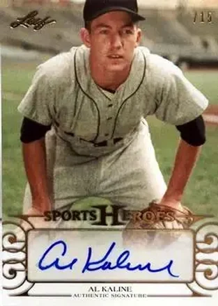 2016 Leaf Sports Heroes - Gold #BA-AK1 - Al Kaline - Detroit Tigers