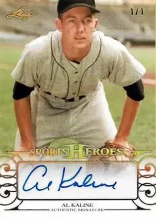 2016 Leaf Sports Heroes - Gold Spectrum #BA-AK1 - Al Kaline - Detroit Tigers