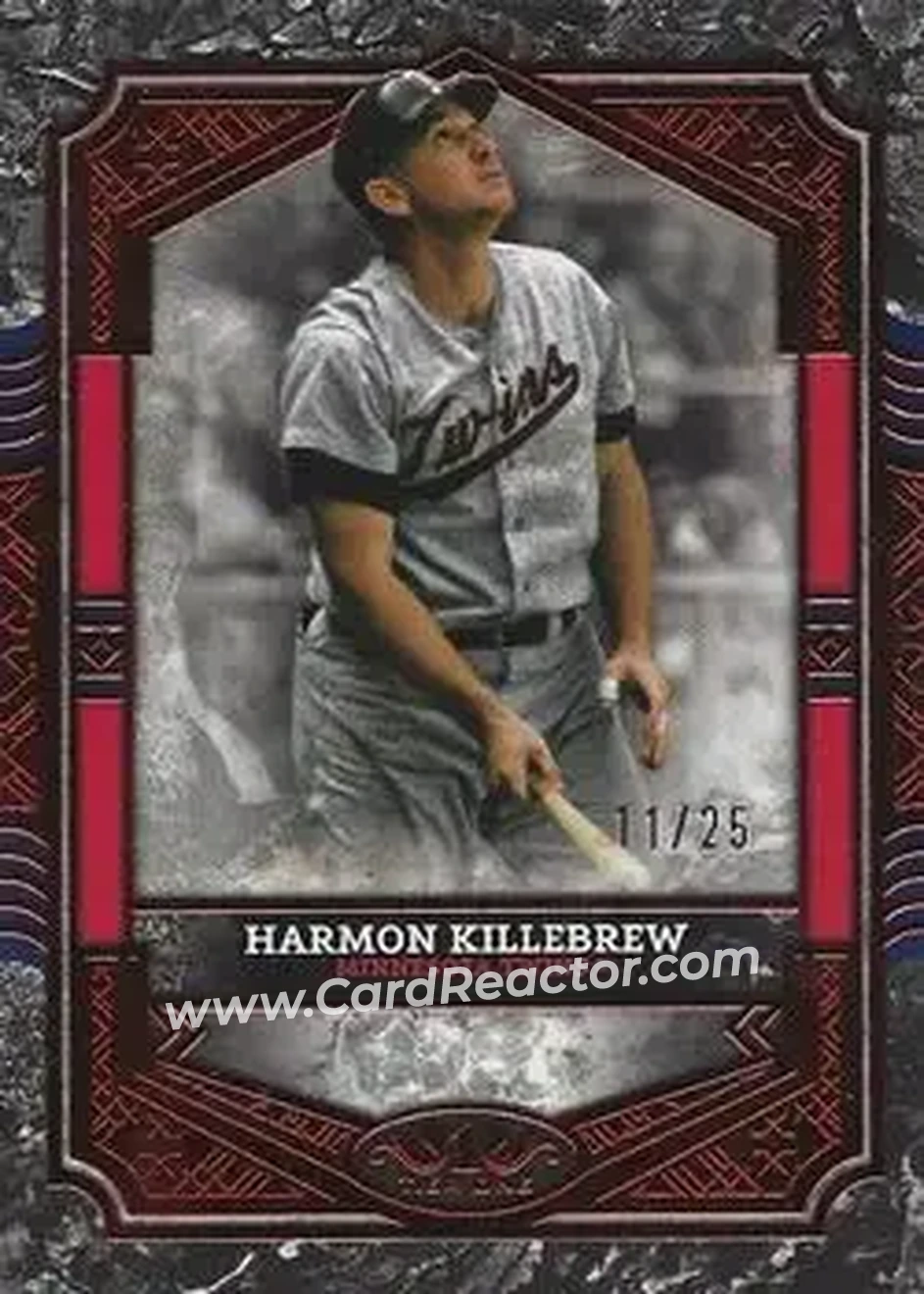 2025 Topps Tier One - Red Foil #3 - Harmon Killebrew - Minnesota Twins - Front