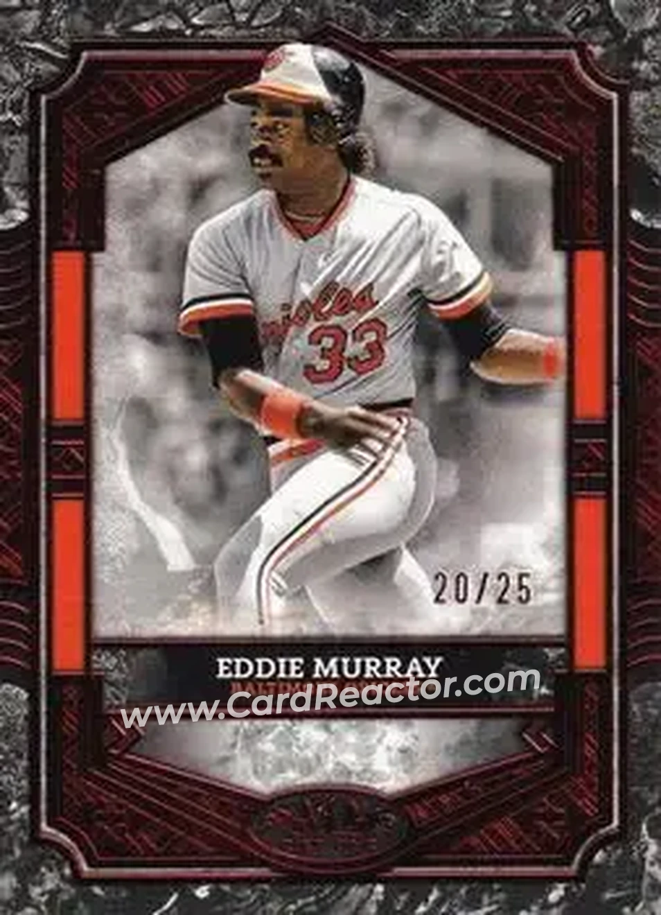 2025 Topps Tier One - Red Foil #10 - Eddie Murray - Baltimore Orioles - Front