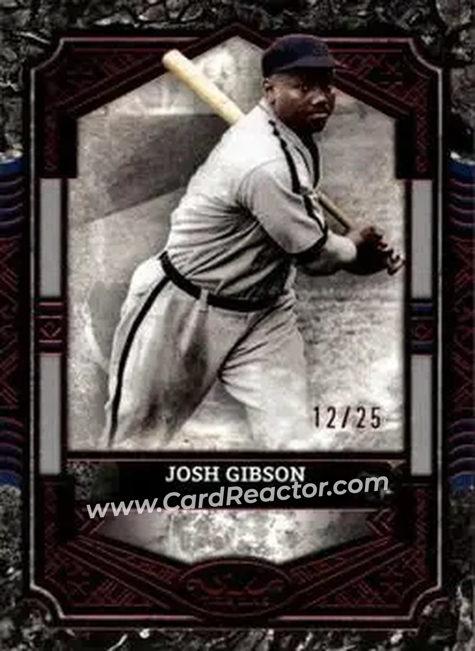 2025 Topps Tier One - Red Foil #19 - Josh Gibson - Homestead Grays - Front