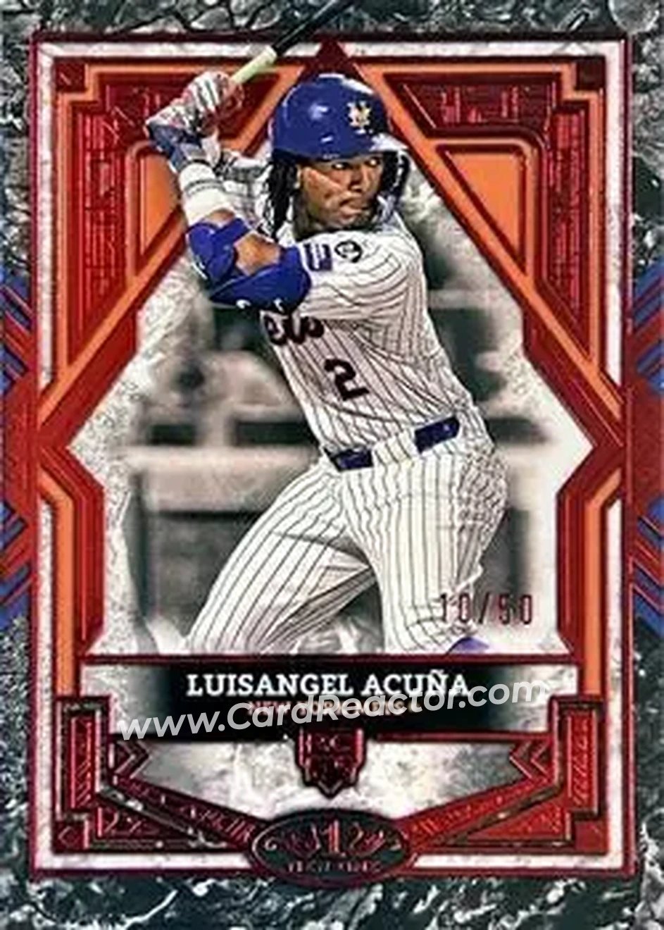 2025 Topps Tier One - Red Foil #92 - Luisangel Acuña - New York Mets - Front