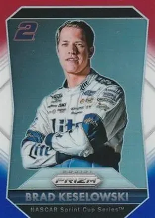 2016 Panini Prizm - Red, White & Blue Prizm #2 - Brad Keselowski - Team Penske