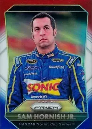 2016 Panini Prizm - Red, White & Blue Prizm #9 - Sam Hornish Jr. - Richard Petty Motorsports