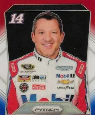 2016 Panini Prizm - Red, White & Blue Prizm #14 - Tony Stewart - Stewart-Haas Racing