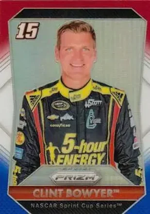 2016 Panini Prizm - Red, White & Blue Prizm #15 - Clint Bowyer - HScott Motorsports