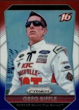 2016 Panini Prizm - Red, White & Blue Prizm #16 - Greg Biffle - Roush Fenway Racing