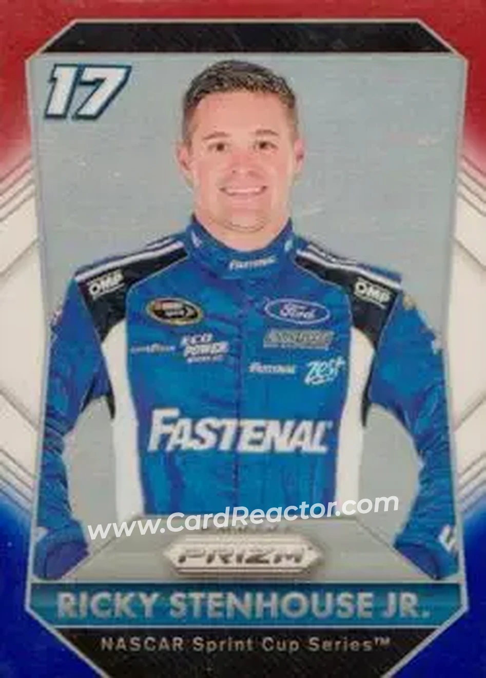 2016 Panini Prizm - Red, White & Blue Prizm #17 - Ricky Stenhouse Jr. - Roush Fenway Racing - Front