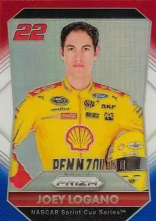 2016 Panini Prizm - Red, White & Blue Prizm #22 - Joey Logano - Team Penske