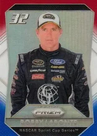 2016 Panini Prizm - Red, White & Blue Prizm #23 - Bobby Labonte - Go Fas Racing