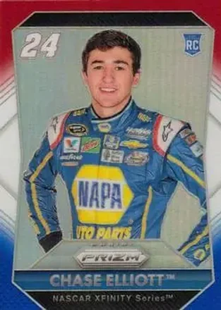 2016 Panini Prizm - Red, White & Blue Prizm #24 - Chase Elliott - Hendrick Motorsports