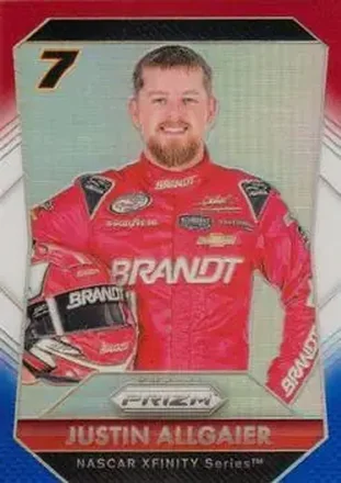 2016 Panini Prizm - Red, White & Blue Prizm #28 - Justin Allgaier - JR Motorsports