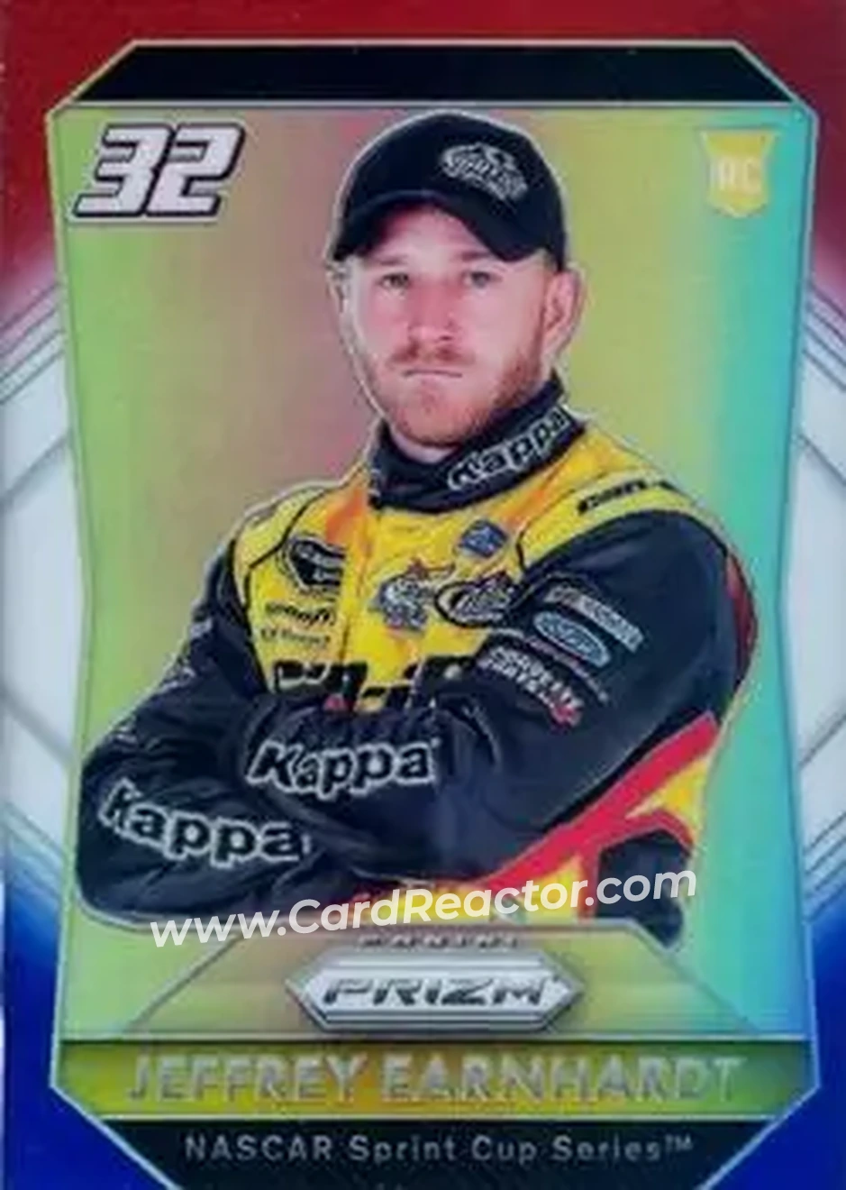 2016 Panini Prizm - Red, White & Blue Prizm #32 - Jeffrey Earnhardt - Go Fas Racing - Front 2016 Panini Prizm - Red, White & Blue Prizm #32 - Jeffrey Earnhardt - Go Fas Racing - Front