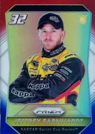 2016 Panini Prizm - Red, White & Blue Prizm #32 - Jeffrey Earnhardt - Go Fas Racing