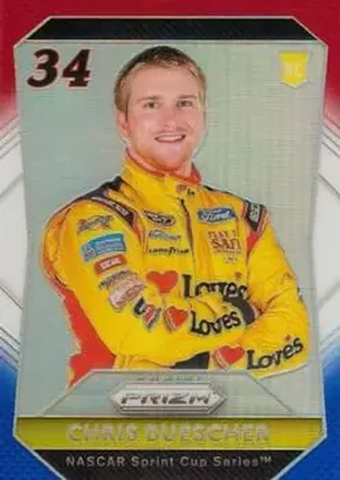 2016 Panini Prizm - Red, White & Blue Prizm #35 - Chris Buescher - Front Row Motorsports