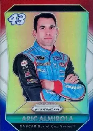 2016 Panini Prizm - Red, White & Blue Prizm #37 - Aric Almirola - Richard Petty Motorsports