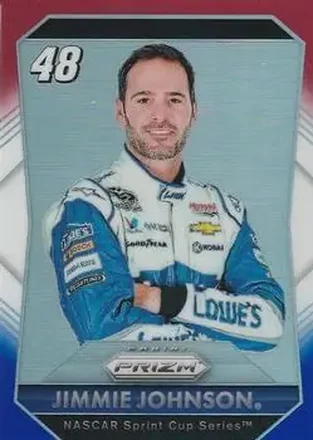 2016 Panini Prizm - Red, White & Blue Prizm #40 - Jimmie Johnson - Hendrick Motorsports