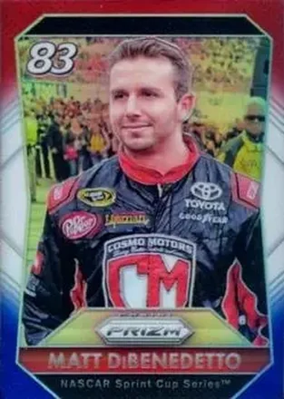 2016 Panini Prizm - Red, White & Blue Prizm #42 - Matt DiBenedetto - BK Racing