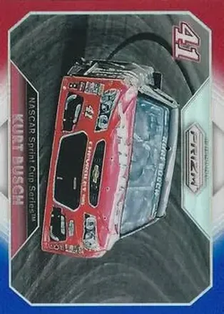 2016 Panini Prizm - Red, White & Blue Prizm #46 - Kurt Busch - Stewart-Haas Racing