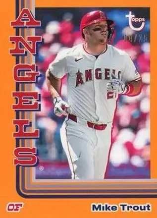 2024 Topps Brooklyn Collection - Orange #27 - Mike Trout - Los Angeles Angels