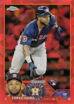 2023 Topps Chrome Update Sapphire Edition - Orange #USCS233 - Corey Julks - Houston Astros