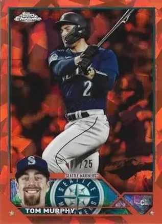 2023 Topps Chrome Update Sapphire Edition - Orange #USCS289 - Tom Murphy - Seattle Mariners