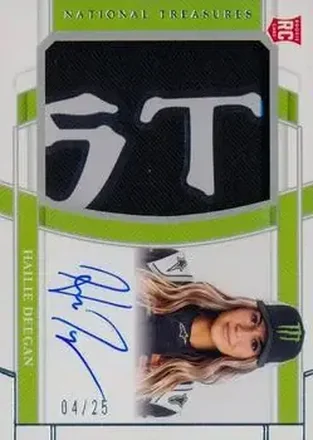 2020 Panini National Treasures #101 - Hailie Deegan - DGR-Crosley