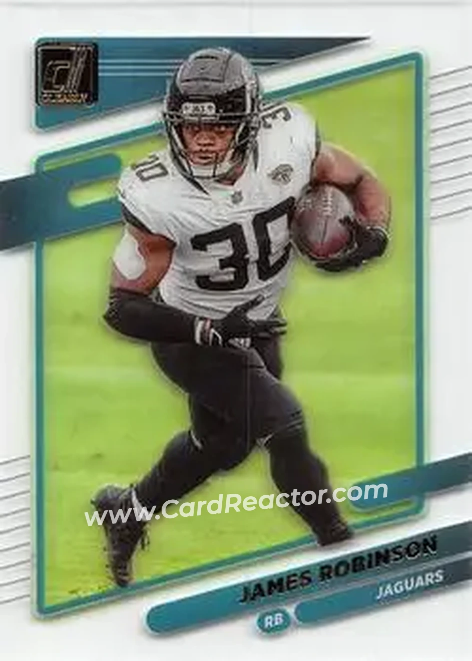 2021 Clearly Donruss - Gold #20 - James Robinson - Jacksonville Jaguars - Front