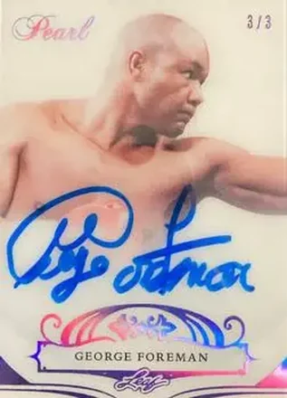 2018-19 Leaf Pearl - Autographs Purple #AU-GF1 - George Foreman