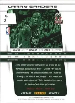 Back of Larry Sanders
