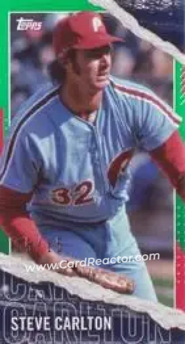 2020 Topps Rip - Mini Cards Green #M-30 - Steve Carlton - Philadelphia Phillies - Front