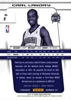 Back of Carl Landry