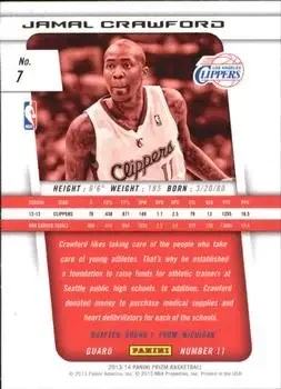 Back of Jamal Crawford