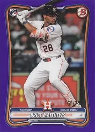 2026 Bowman - Purple #56 - Brice Matthews - Houston Astros