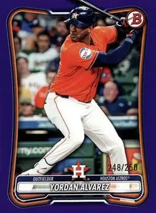 2026 Bowman - Purple #67 - Yordan Alvarez - Houston Astros