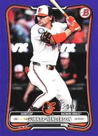 2026 Bowman - Purple #73 - Gunnar Henderson - Baltimore Orioles