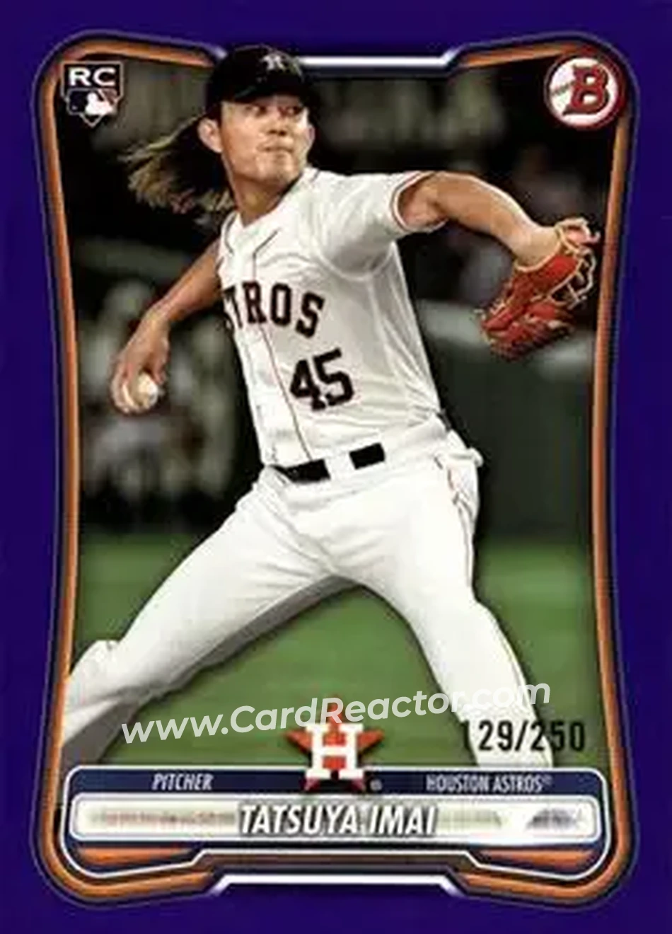 2026 Bowman - Purple #74 - Tatsuya Imai - Houston Astros - Front