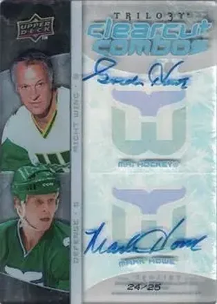 2019-20 Upper Deck Buybacks - Buybacks #CC2-HH - Gordie Howe - Mark Howe - Detroit Red Wings - Detroit Red Wings