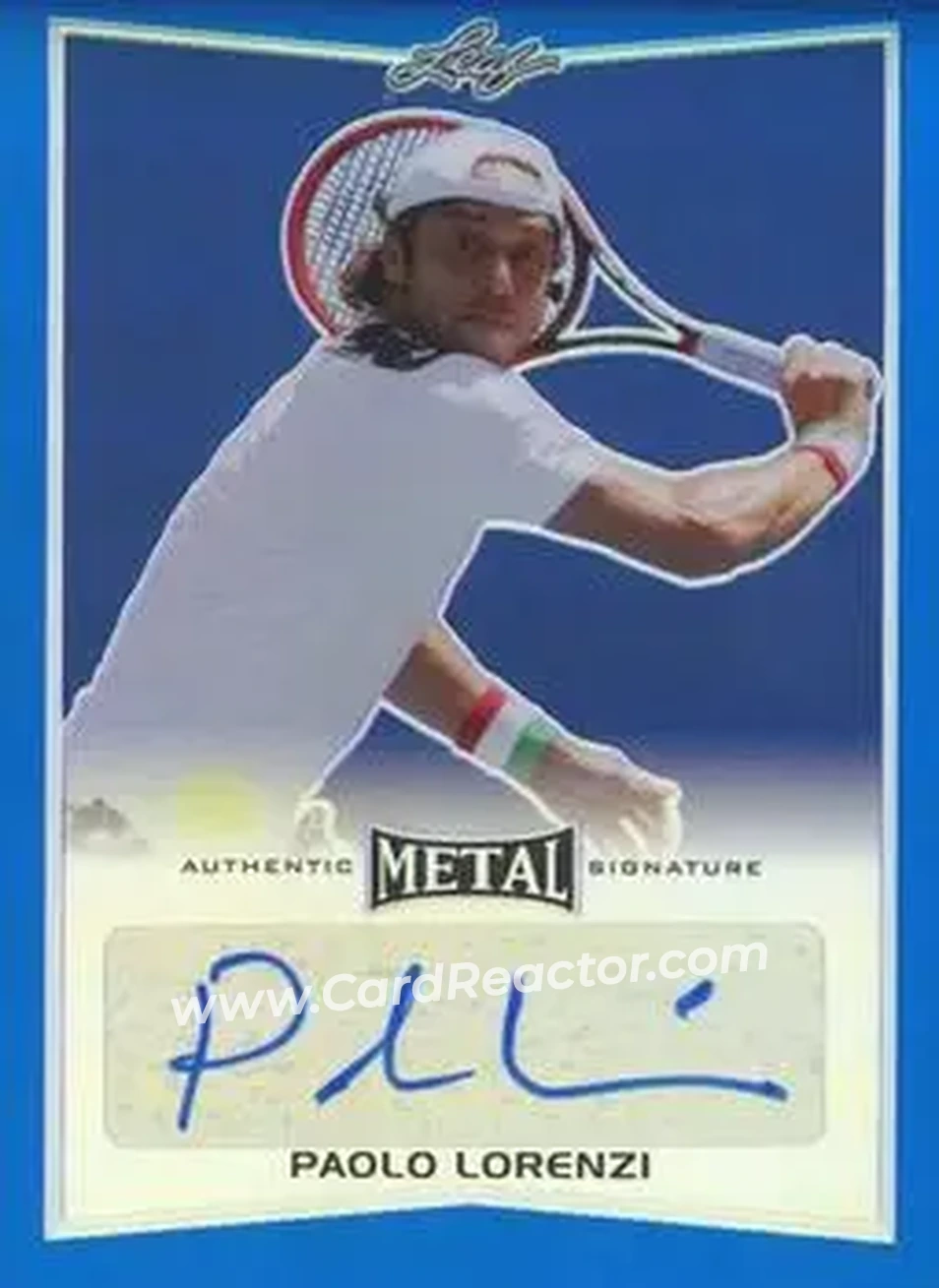 2016 Leaf Metal - Autographs Blue #BA-PL1 - Paolo Lorenzi - Front