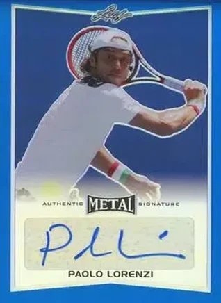 2016 Leaf Metal - Autographs Blue #BA-PL1 - Paolo Lorenzi