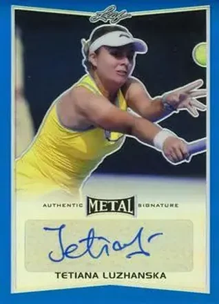 2016 Leaf Metal - Autographs Blue #BA-TL1 - Tetiana Luzhanska
