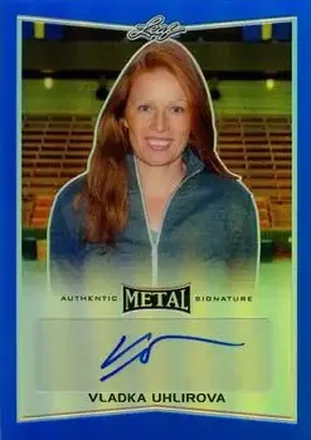 2016 Leaf Metal - Autographs Blue #BA-VU1 - Vladka Uhlirova